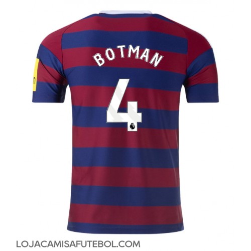 Camisa de Futebol Newcastle United Sven Botman #4 Equipamento Secundário 2024-25 Manga Curta